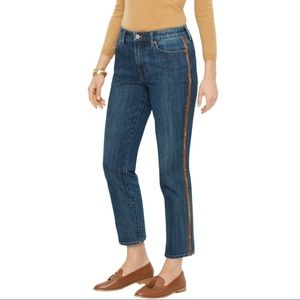 TALBOTS | Striped Modern Ankle Jeans - Moondust Wash